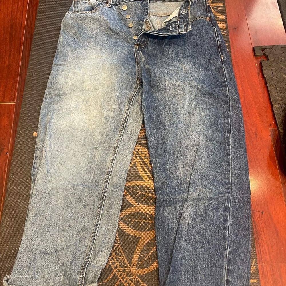 Fashion Nova Relaxed Fit Blue Jeans